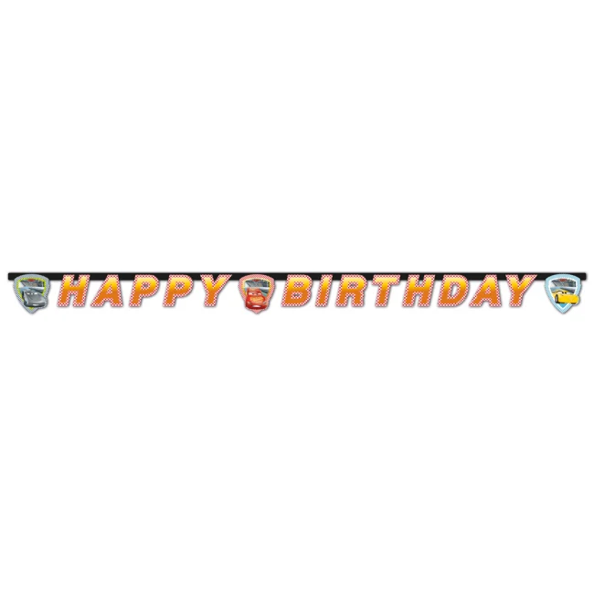 "Happy Birthday" Die-cut Banner - Cars 3