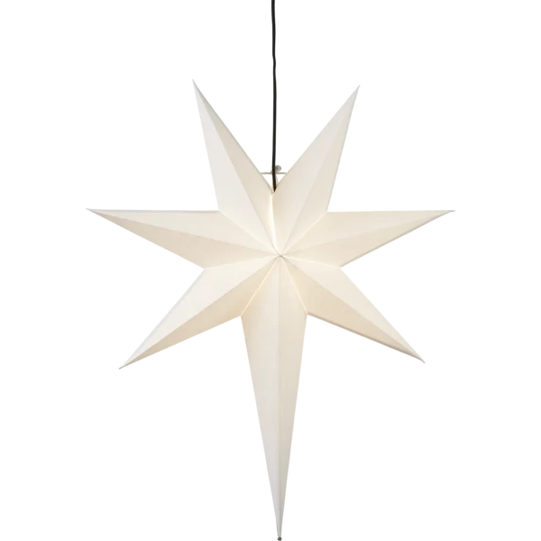 Adventsstjärna Pappersstjärna Frozen vit 66 cm