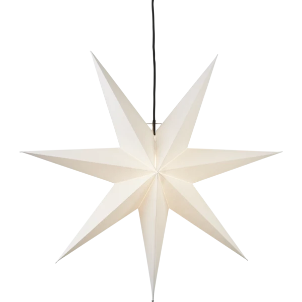 Adventsstjärna Pappersstjärna Frozen vit 70 cm