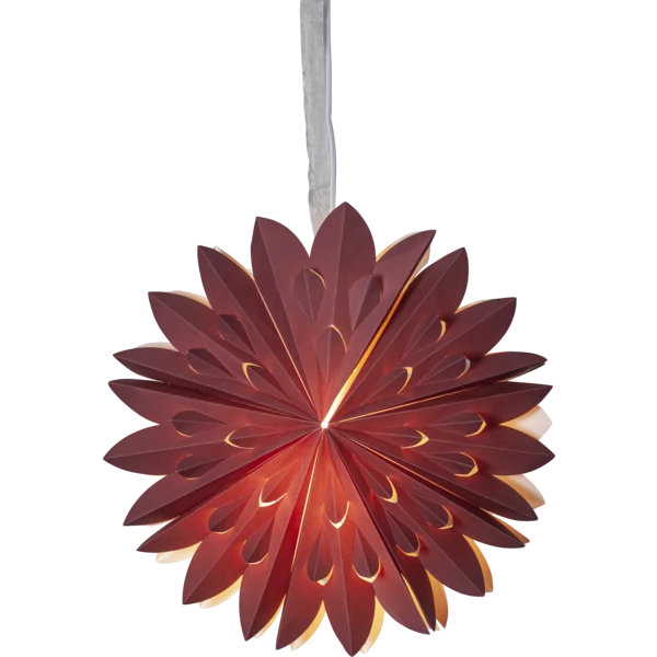 Adventsstjärna Pappersstjärna Clipp 60 cm röd
