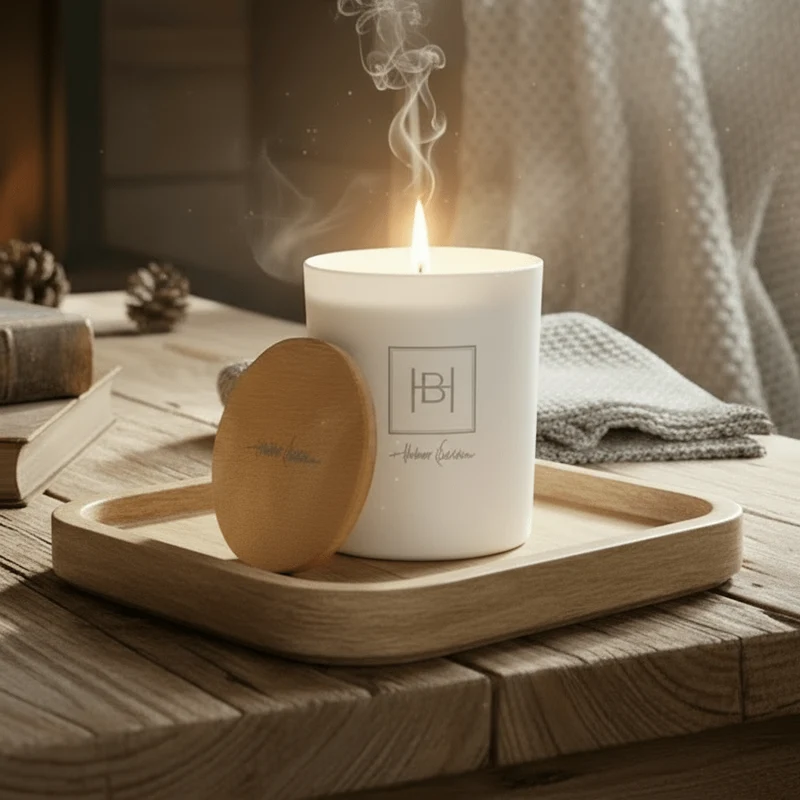 Halvor Bakke Doftljus White Lime Blossom White