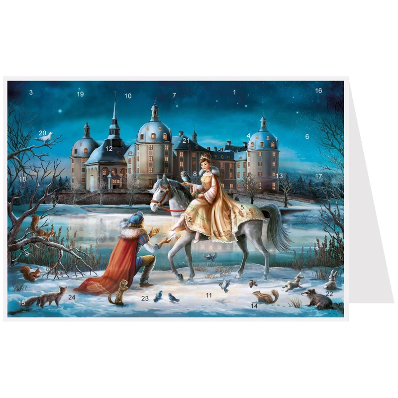 Postcard Advent calendar “Moritzburg”