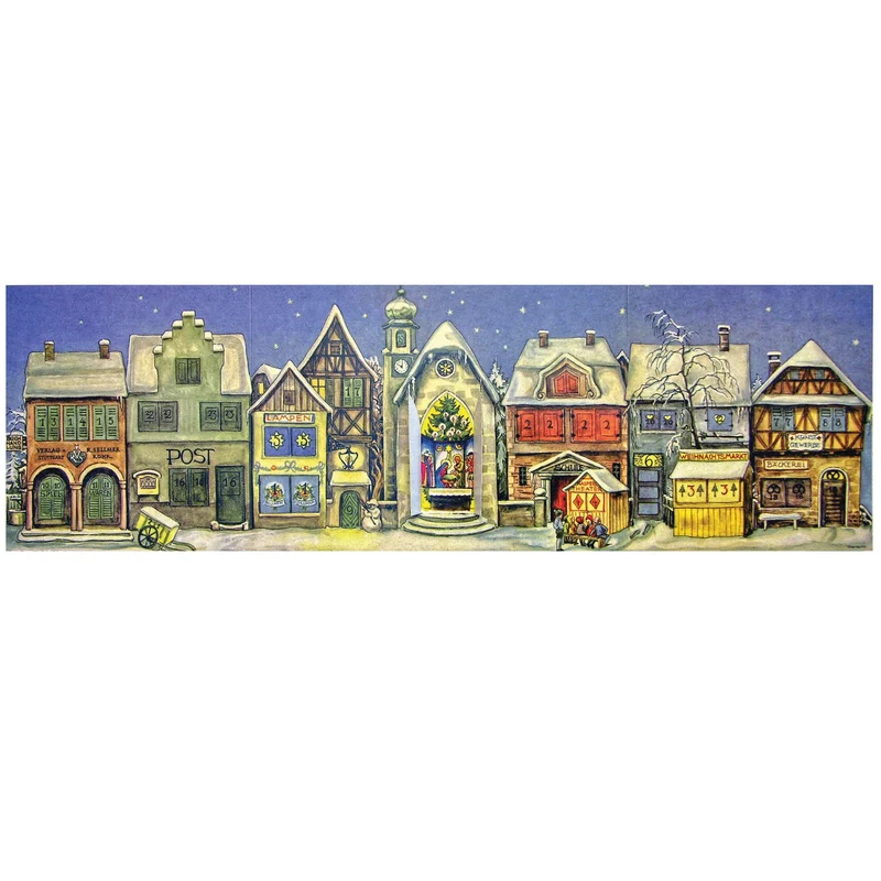 Advent calendar “The Little Town” from 1946