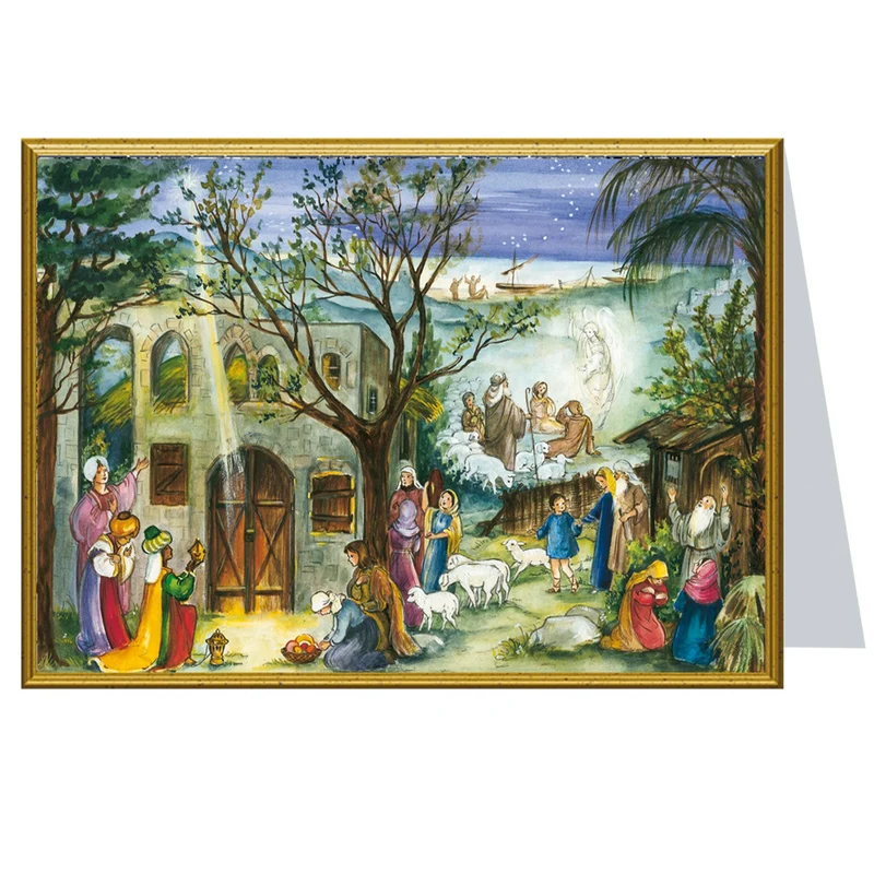 Christmas card “Stable in Bethlehem”