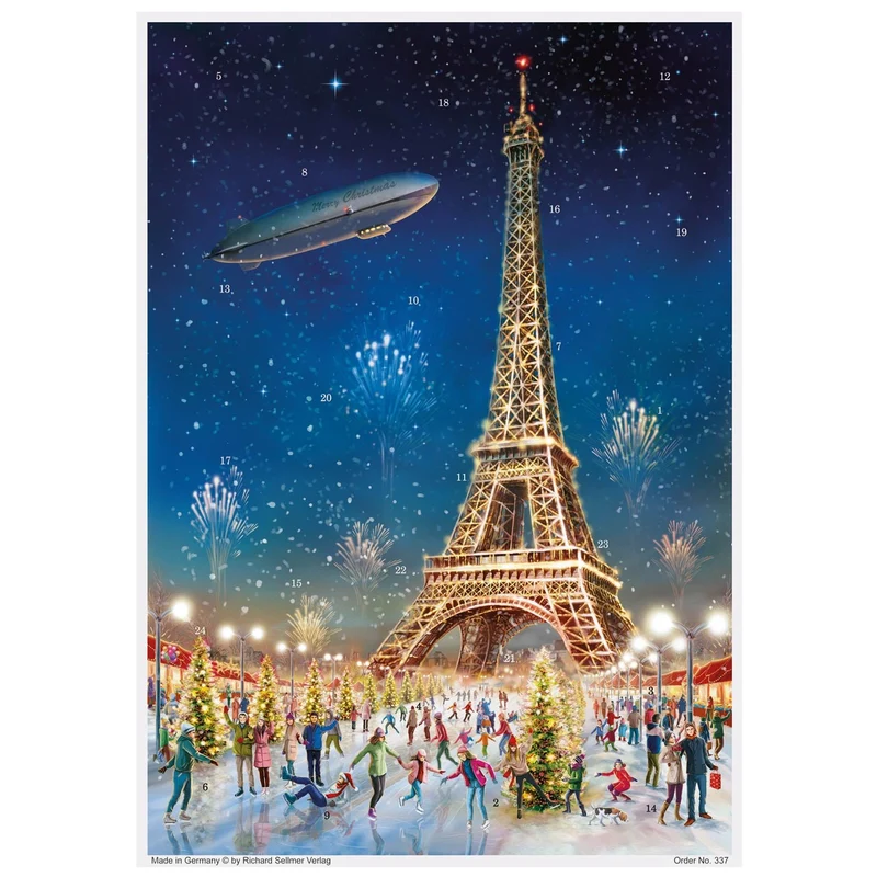 Advent Calendar "Paris Eiffel Tower"