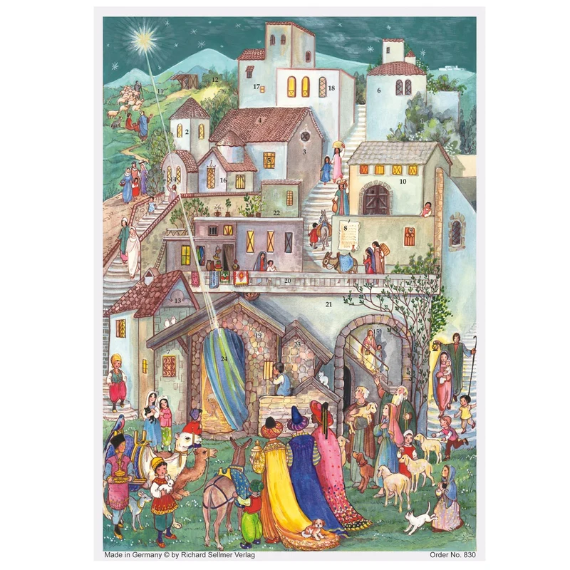 Advent calendar “The Three Wise Men in Bethlehem”