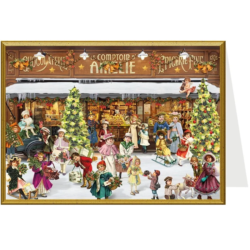Christmas card “Victorian Shop”