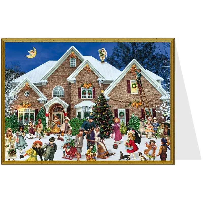 Christmas card “Victorian House”