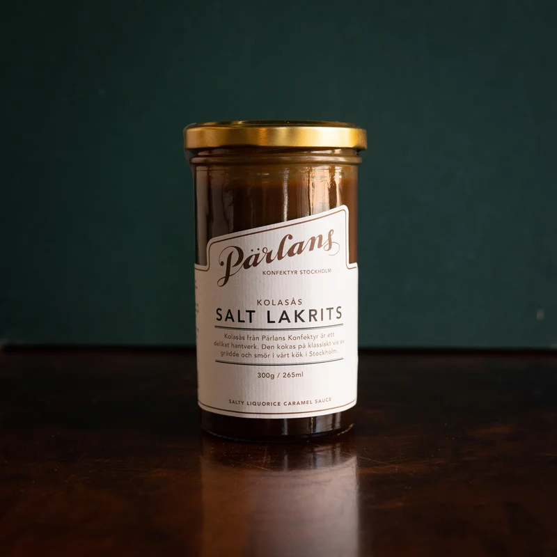 caramel sauce SALTY LIQUORICE jar