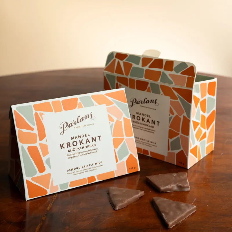 brittle ALMOND milk chocolate