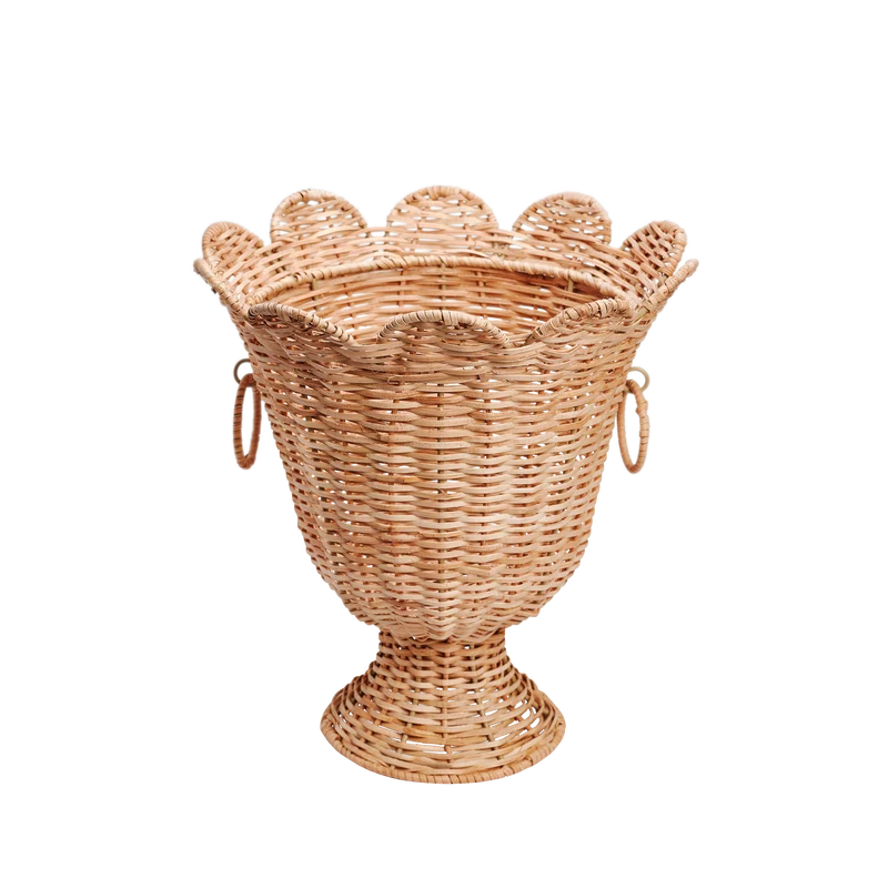 Scallop Rottingvas - Natur 30x31 cm