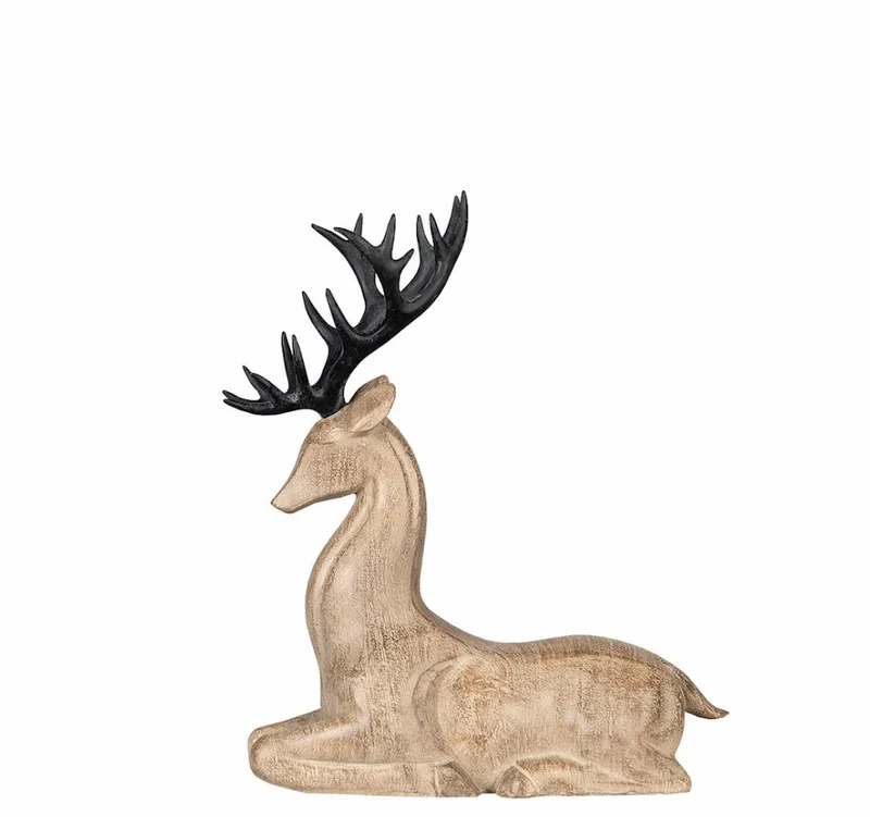 Juldekoration Inomhus Hjort Vilande 32 cm