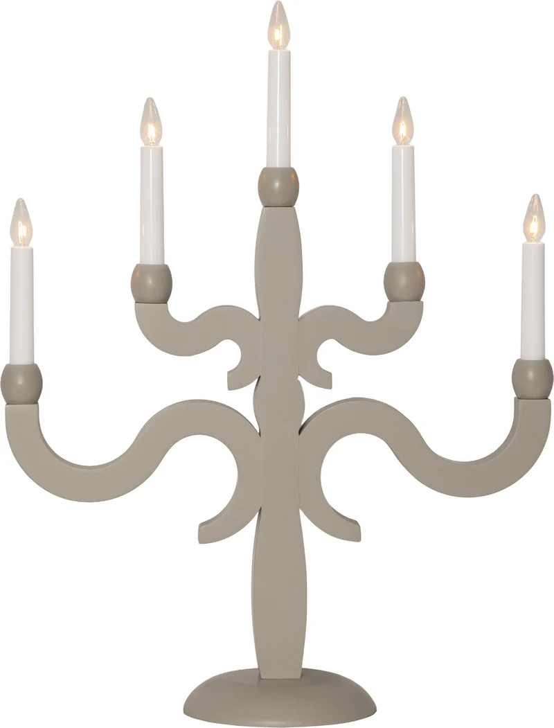 Adventsljusstake Canna 43x55cm Beige