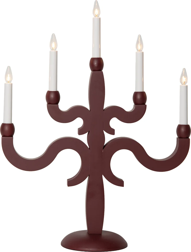 Adventsljusstake Canna 43x55cm Röd