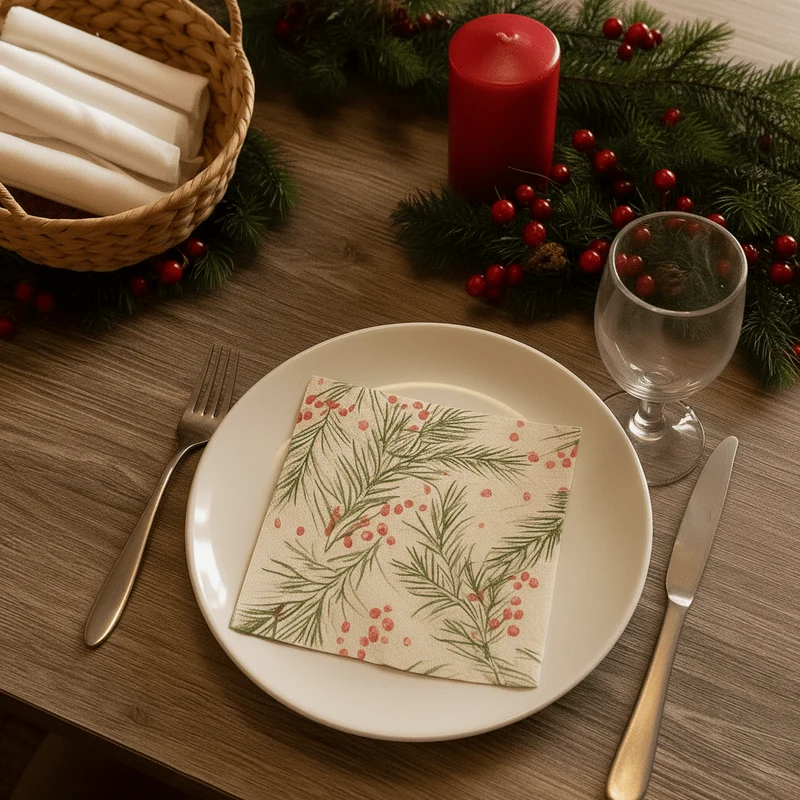 20-pack servetter Spings Holly