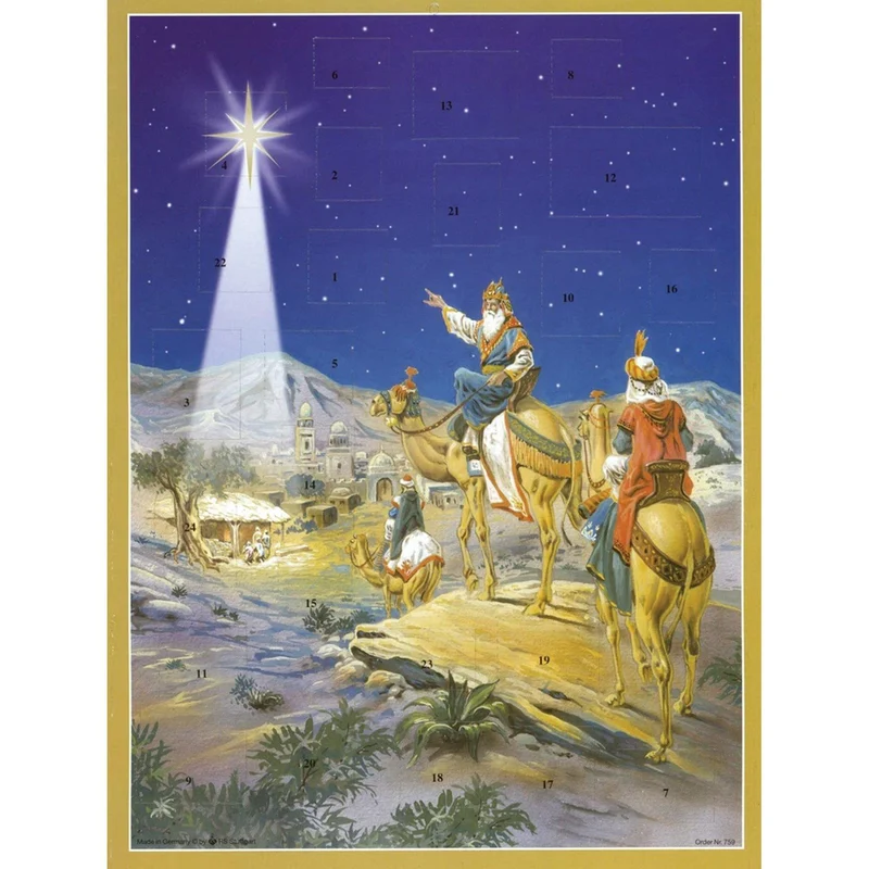 Advent calendar “The Three Wise Men Follow the Star”