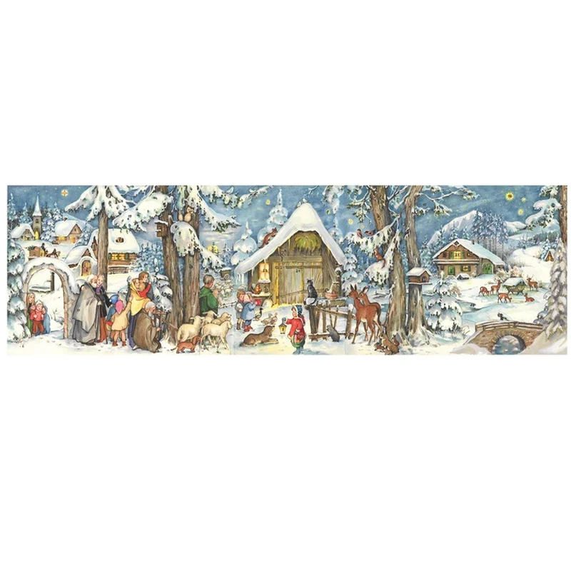 Panorama Advent calendar “At the Stable”