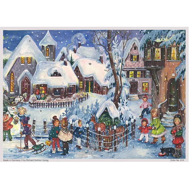 A4 Advent calendar “It’s Snowing”