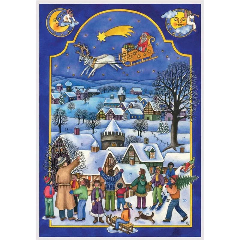 A4 Advent calendar “Saint Nicholas Is Coming”