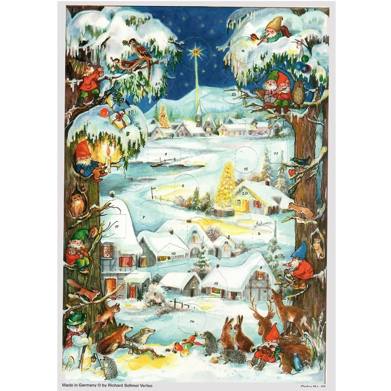 A4 Advent calendar “Winter Village”