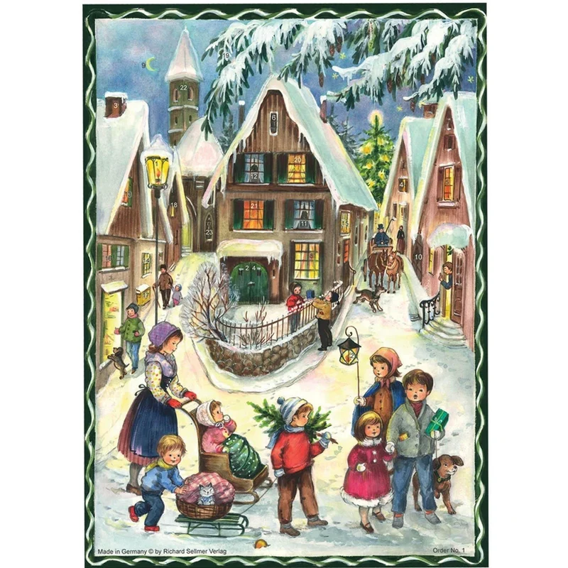 A4 Advent calendar “Christmas in the Village”