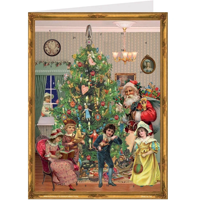 Postcard Advent calendar “Under the Christmas Tree”