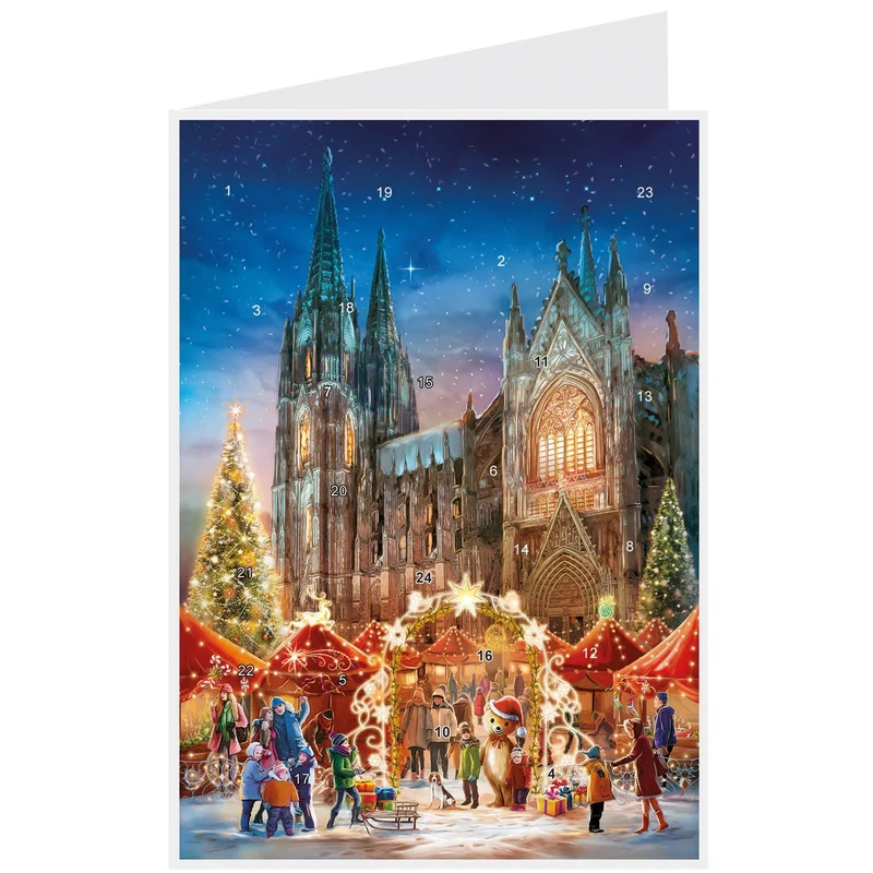 Postcard Advent calendar “Cologne Cathedral”