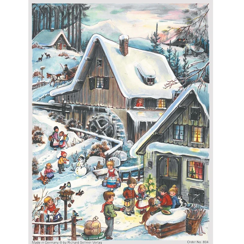 A4 Advent calendar “By the Mill”