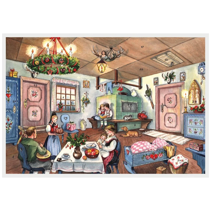 A4 Advent calendar “In the Living Room”