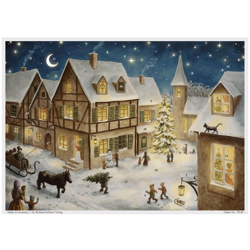 Advent calendar “Christmas Eve in the Village”