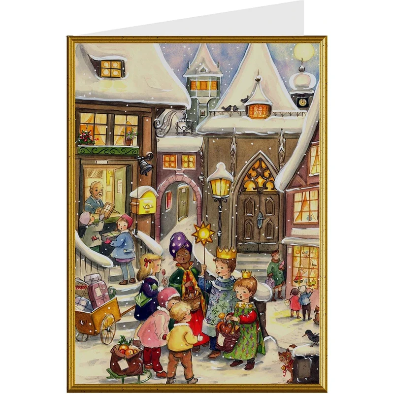 Christmas card “Carol Singers”