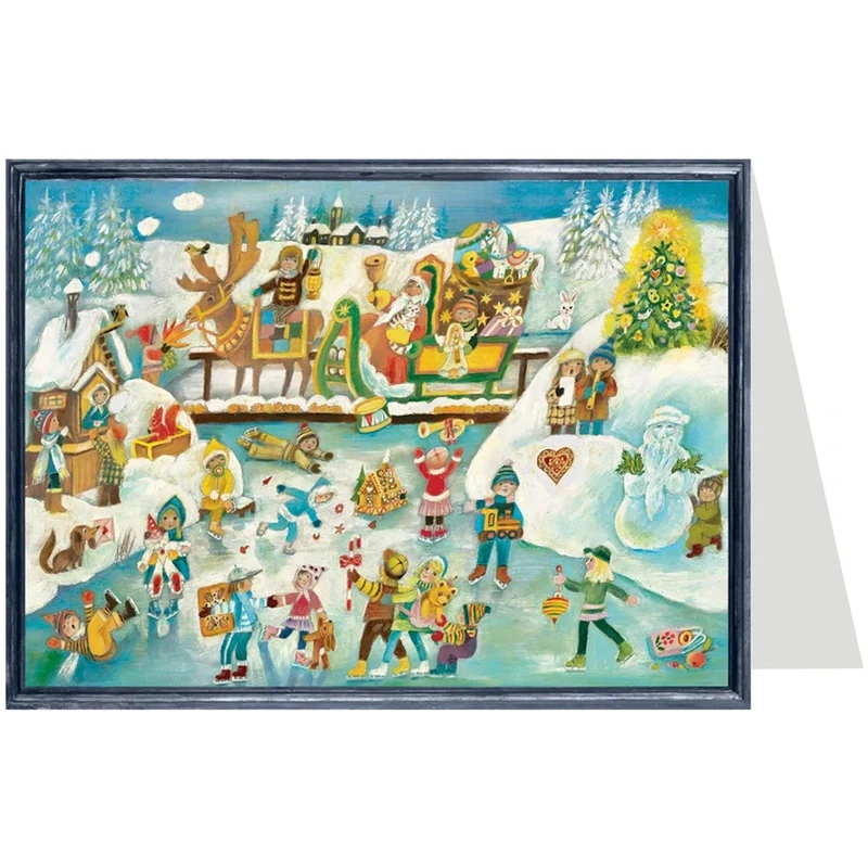 Christmas card “Fun Ice Skating”