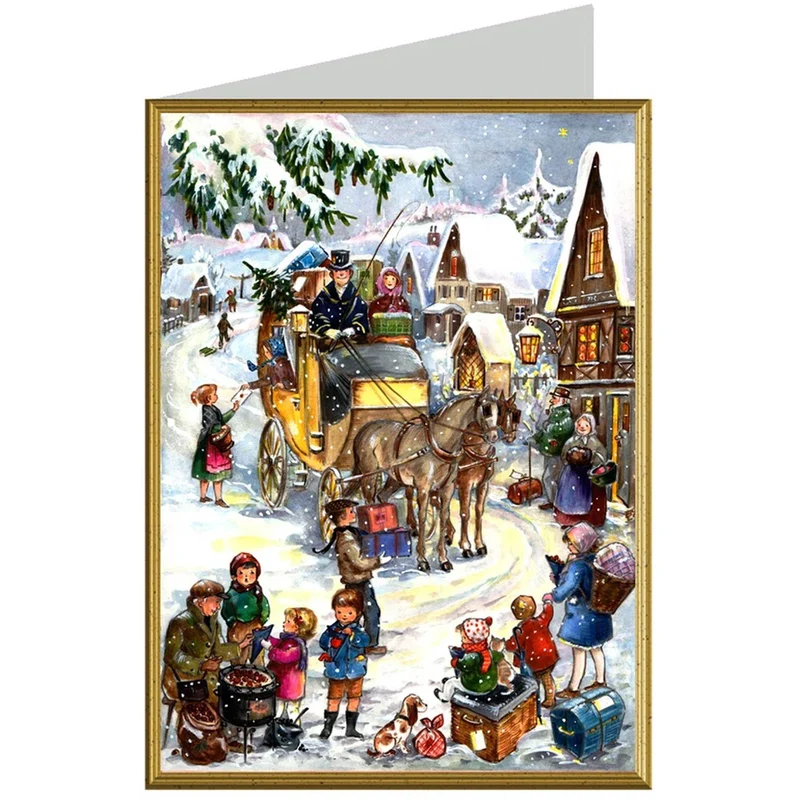 Christmas card “Carriage”