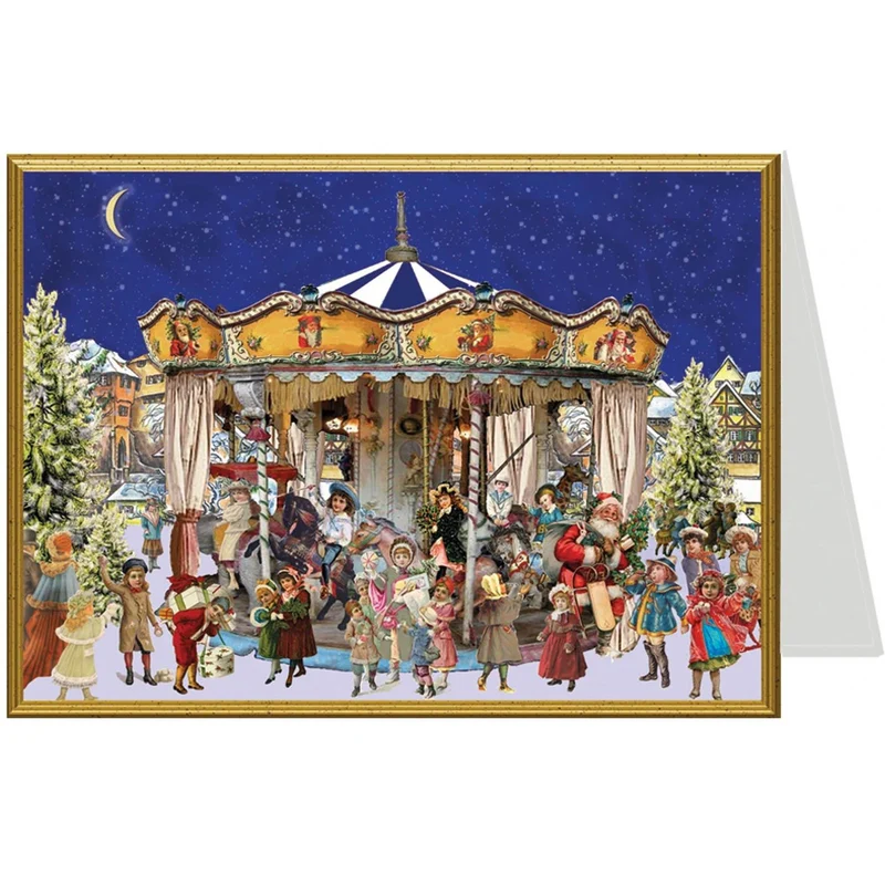 Christmas card Christmas Carousel
