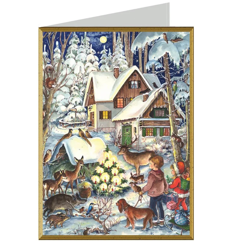 Christmas card “Winter with the Animals”