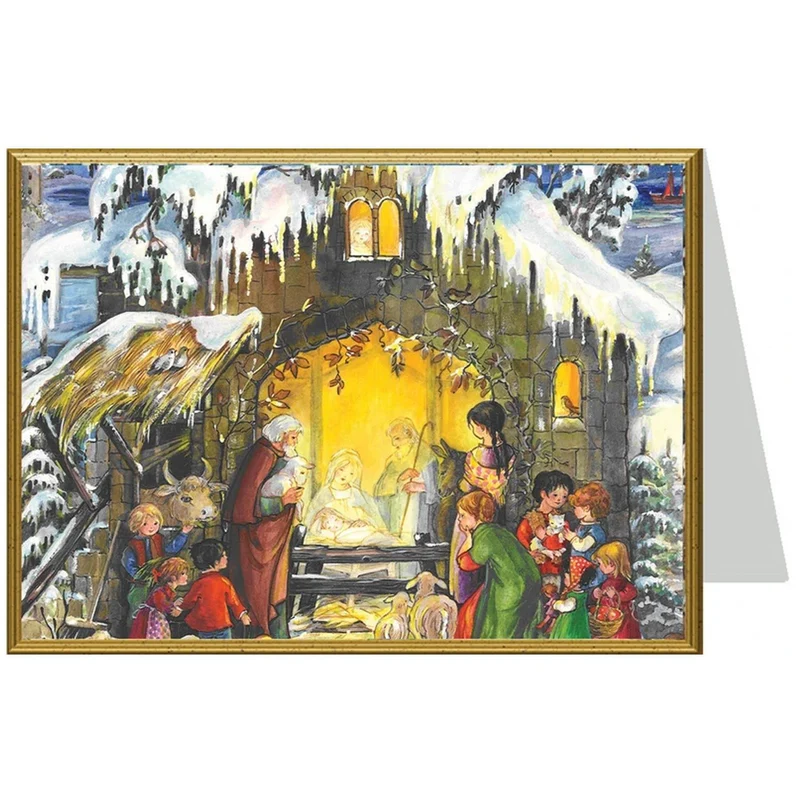Christmas card “Jesus Is Born”