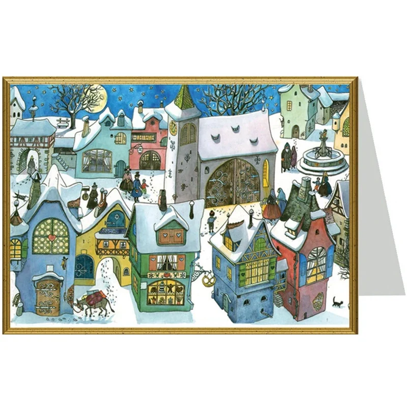 Christmas card “In the Colorful Village”