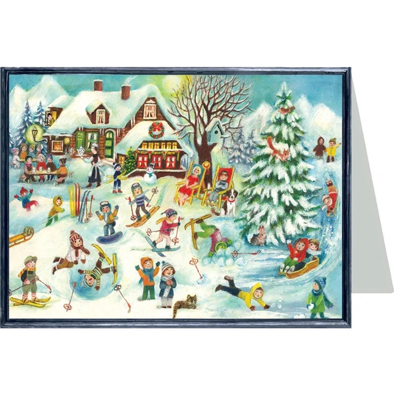 Christmas card “Ski Lodge”