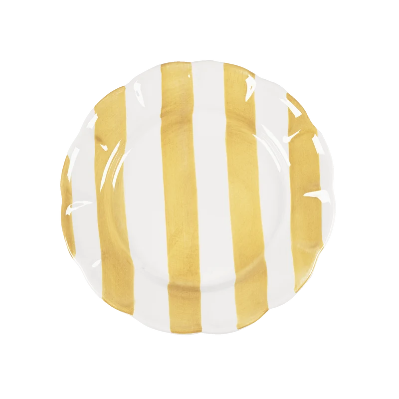 Stripe tallrik - Gul 28 cm