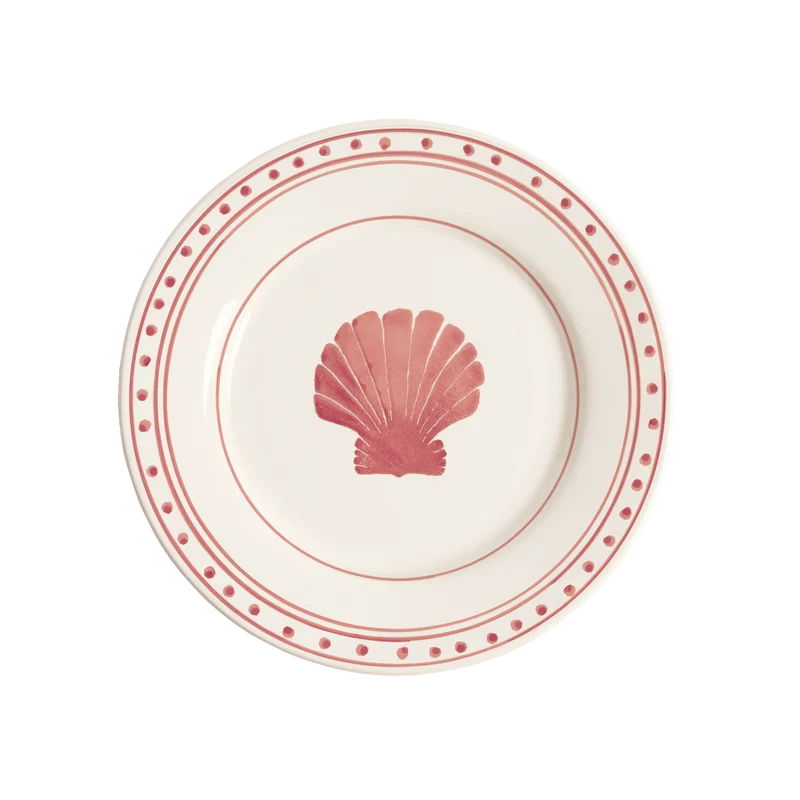 Shell tallrik - Mörkrosa 28 cm