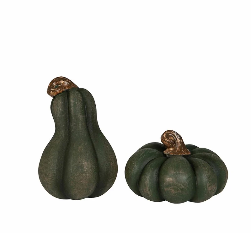 Dekoration Pumpa 6-pack Mix 5x8 cm Grön