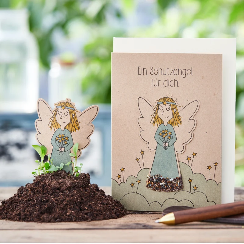 Grußkarte "Schutzengel"