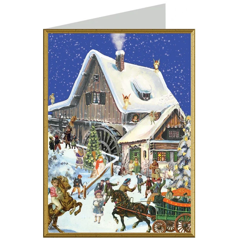 Christmas card “Winter at the Mill”