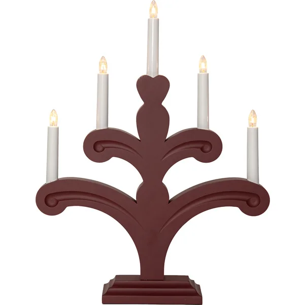 Adventsljusstake 48 cm Röd