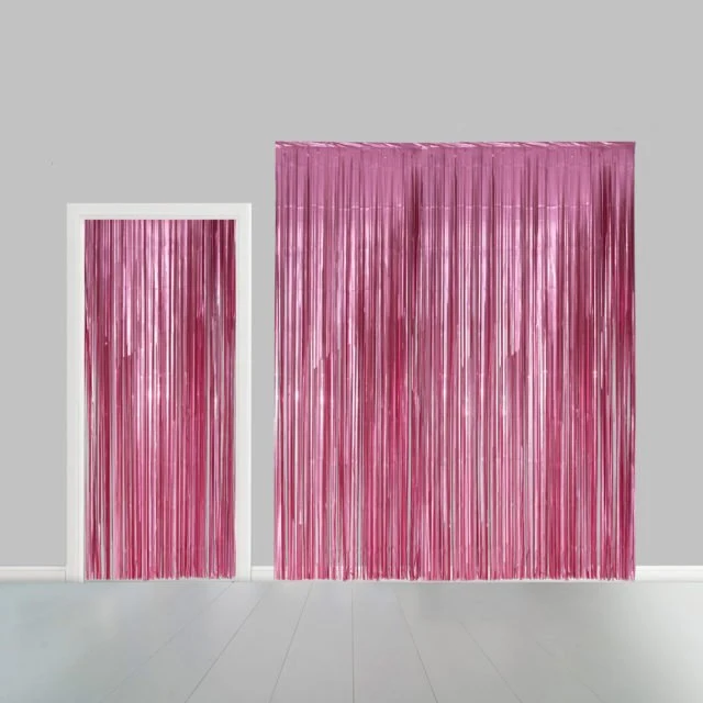 PARTYCURTAIN 100X240CM FLAME RETARDENT PINK