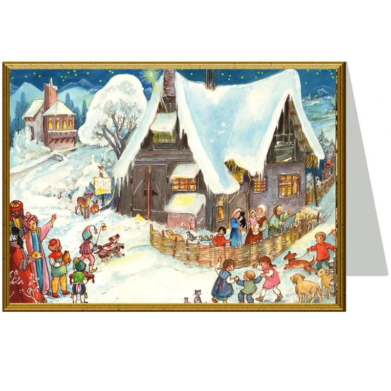 Christmas card “We Are Going to the Nativity”