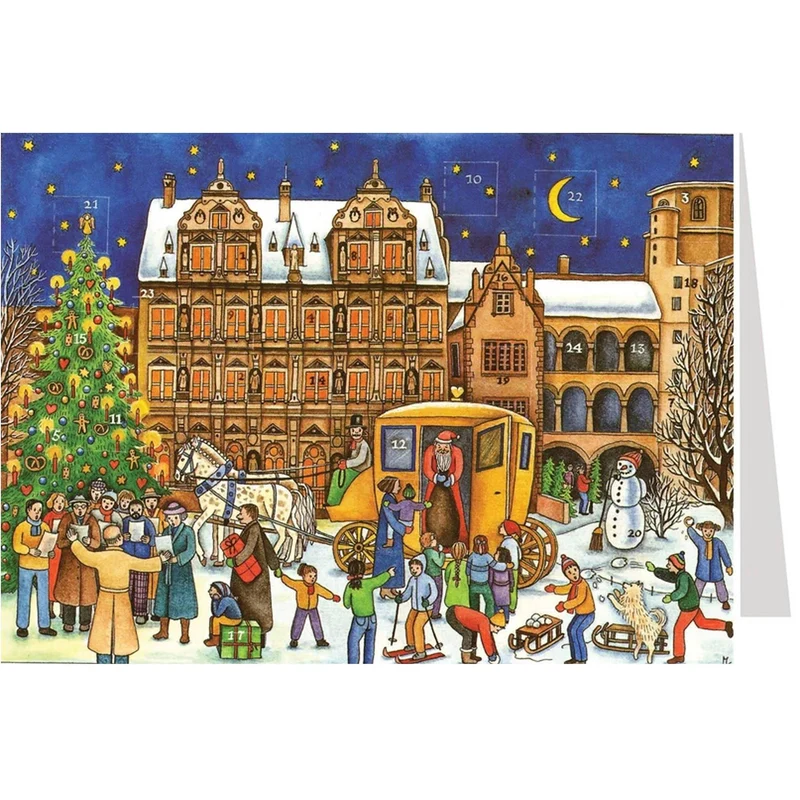 A5 Advent calendar card “Heidelberg”
