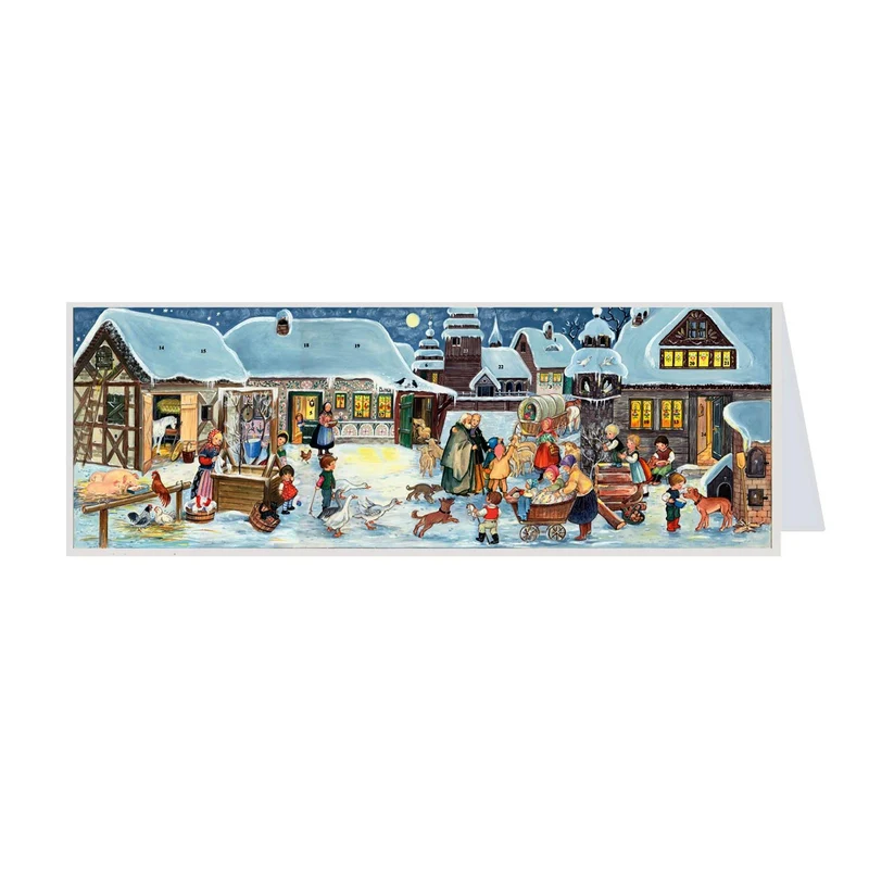 Postcard Advent calendar “Winter in the Countryside”
