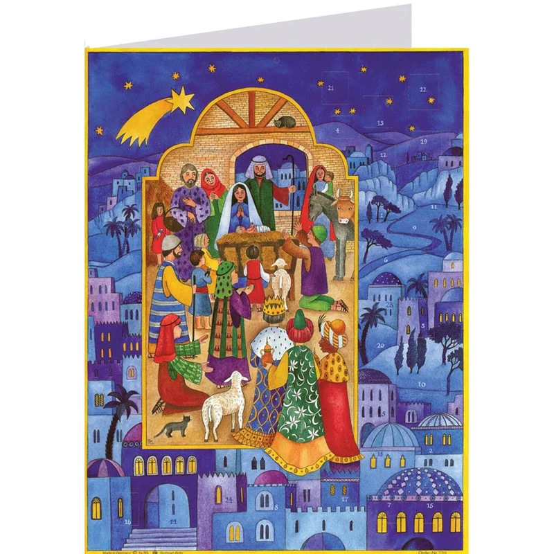 Postcard Advent calendar “Christmas in Bethlehem”