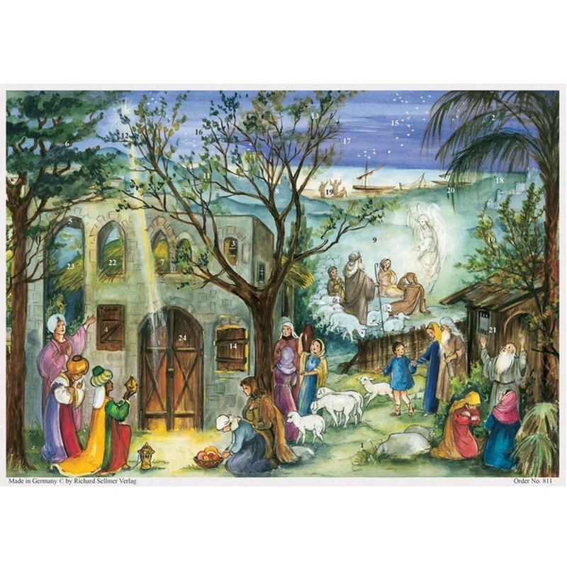 A4 Advent calendar “Bethlehem Stable”